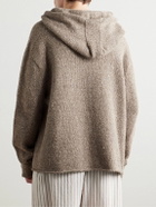The Row - Yuto Knitted Hoodie - Brown