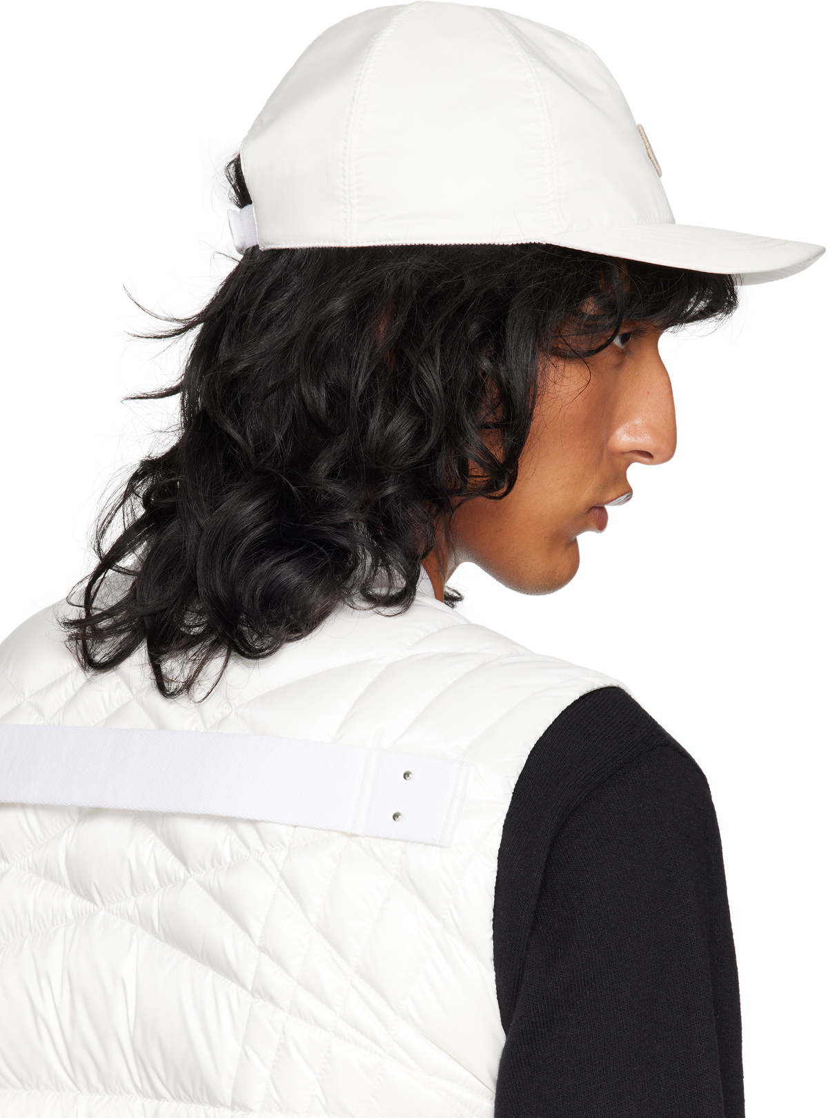Rick Owens Moncler + Rick Owens Off-White Baseball Cap Rick Owens