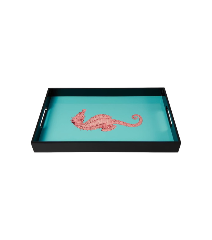 Photo: Les-Ottomans Seahorse lacquered wooden tray