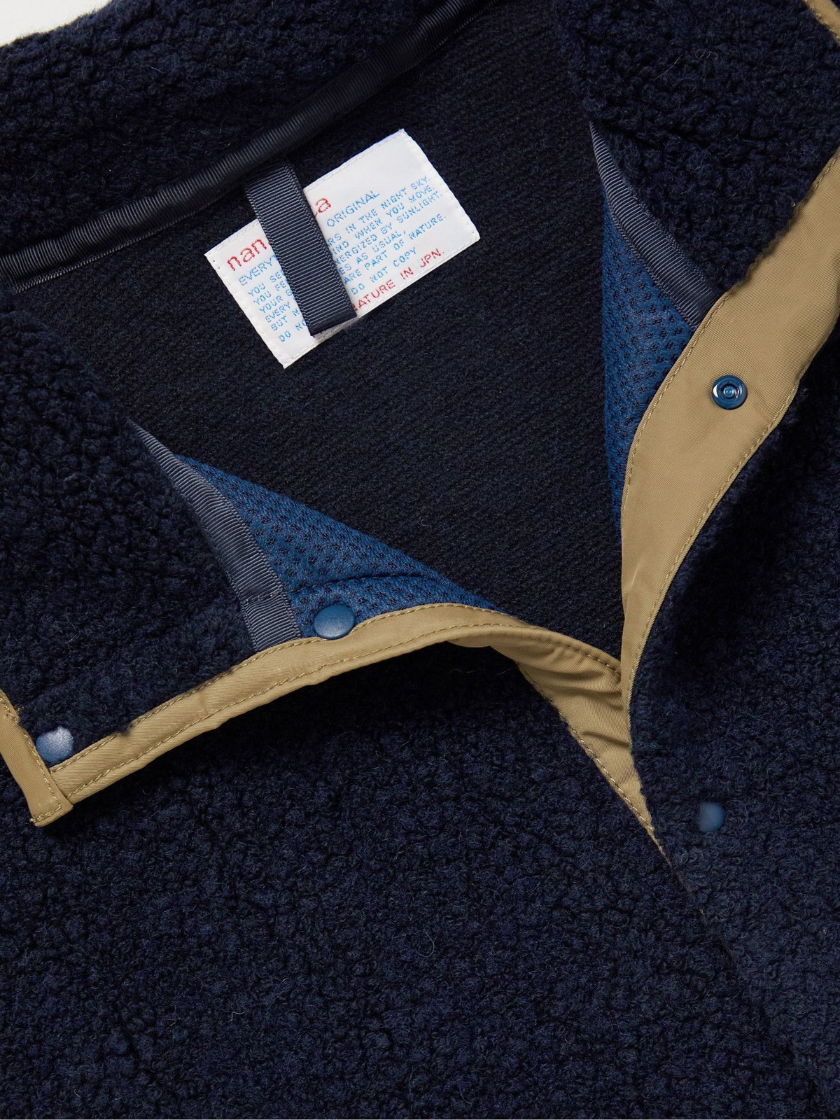 nanamica - Wool-Blend Fleece Jacket - Blue Nanamica