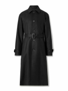 ssstein - Investigated Oversized Belted Super 120's Wool Coat - Black