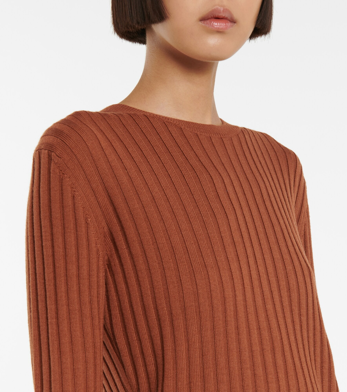 J.W.Anderson. 23-24AW wool Half zip-up cable rib knit sweater Long sleeve top YN0008002 white M