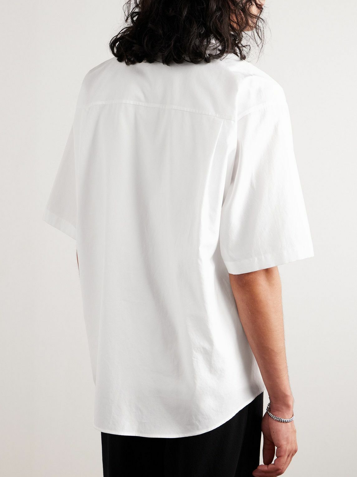 Cotton Poplin Shirt - White