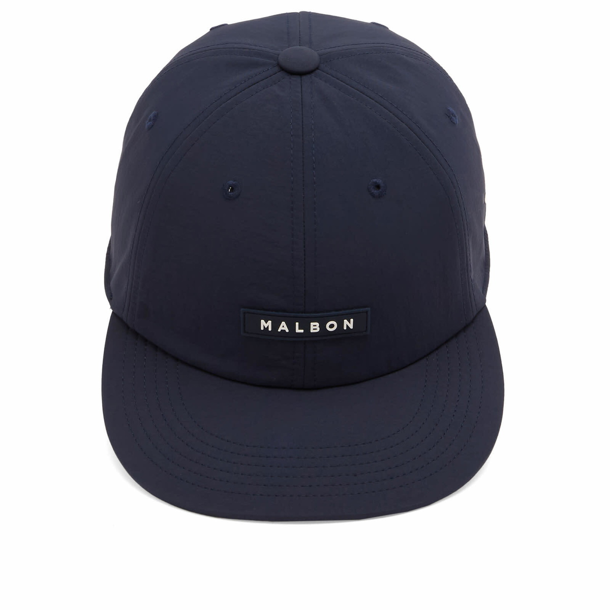 Malbon Men's Block Nylon Packable Cap in Navy 