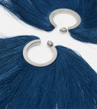 Alaïa Fringed hoop earrings