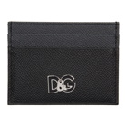 Dolce and Gabbana Black and Grey Logo Card Holder