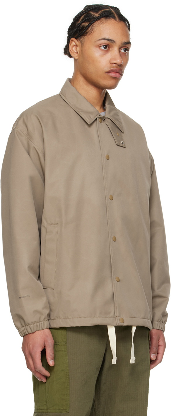 nanamica Taupe Coach Jacket Nanamica