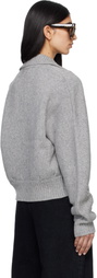 Entire Studios Gray Marla Bomber Cardigan