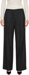 AGOLDE Gray Sathia Wool Trousers