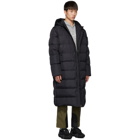 Kenzo Black Down Quilted Capsule Expedition Puffer Coat