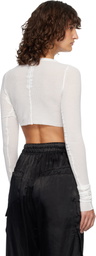 Rick Owens Off-White LS Crop T-shirt