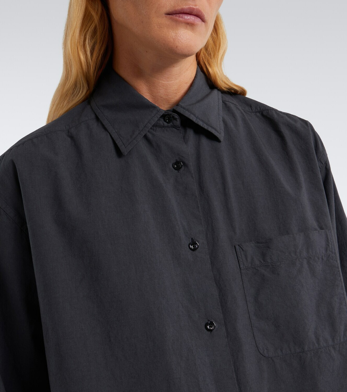 The Row Ludao cotton and silk shirt