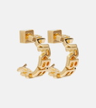 Burberry - Logo hoop earrings