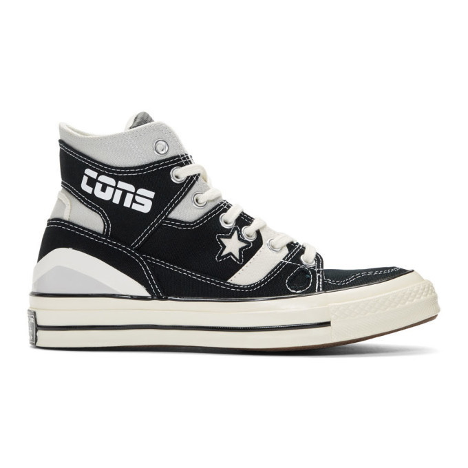 Photo: Converse Black and Off-White Chuck 70 ERX 260 Hybrid Sneakers