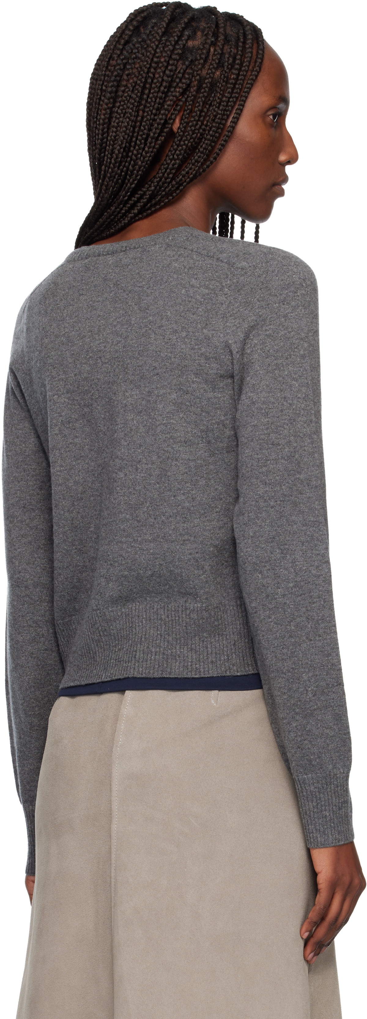 arch4 Gray Boston V-Neck Sweater