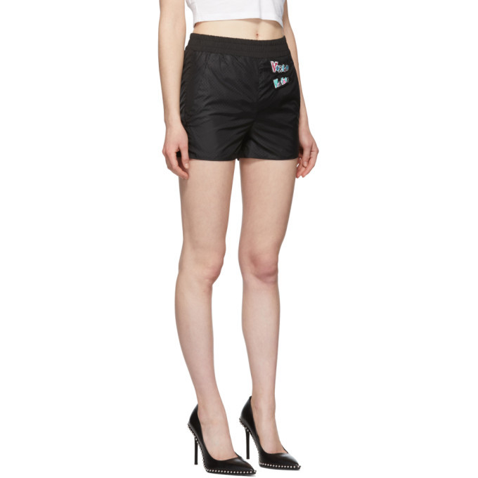 Versus Black Logo Swim Shorts