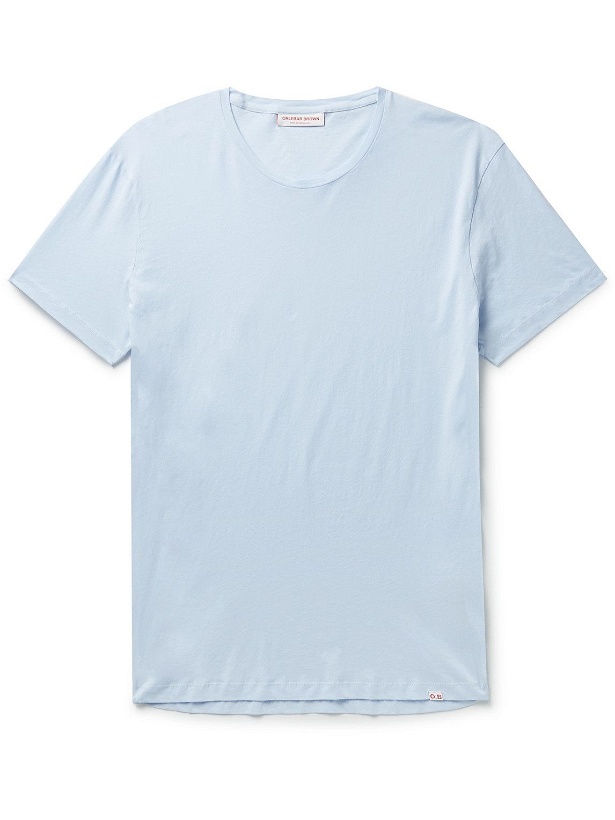 Photo: Orlebar Brown - OB-T Slim-Fit Cotton-Jersey T-Shirt - Blue