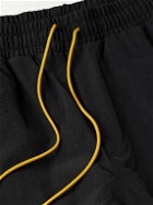 Rhude - McLarenTapered Logo-Print Nylon Sweatpants - Black