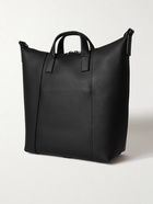 Balenciaga - Hourglass Medium Logo-Embellished Full-Grain Leather Tote Bag