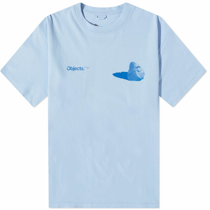 Photo: Objects IV Life Boulder Print T-Shirt in Pop Blue