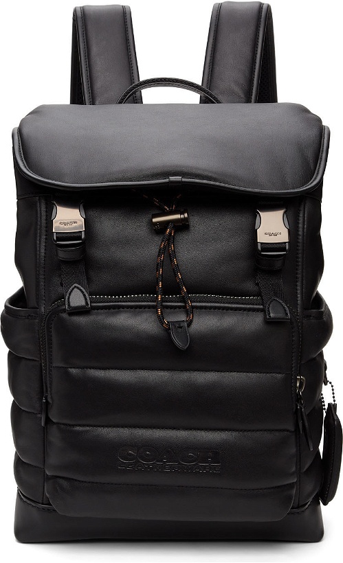 Photo: Coach 1941 Black Quilted League Backpack