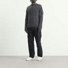 Stone Island Men's Speckled Wool Nylon Jumper in Lead Melange