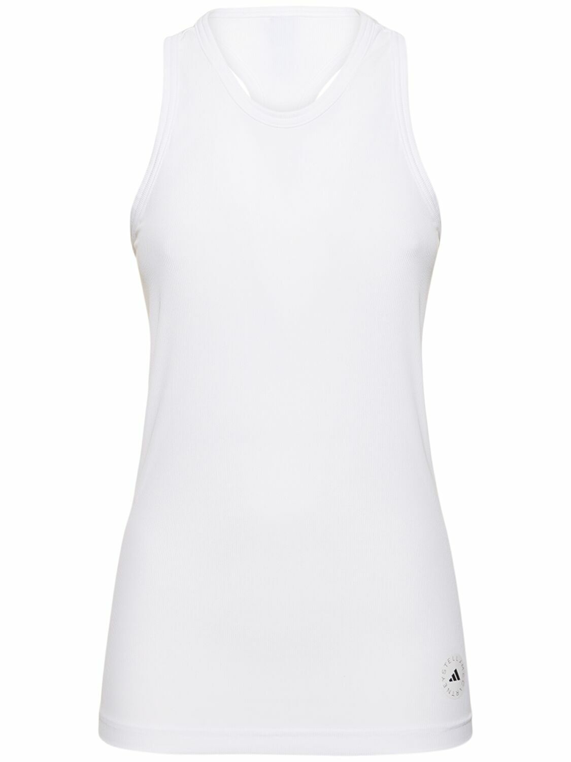 新品 adidas by stella mesh tank ホワイト ADIDAS BY STELLA MCCARTNEY Sportswear Logo Tank Top adidas