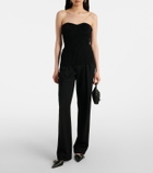 Jean Paul Gaultier Ribbed-knit wool-blend corset