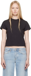 Re/Done Black Hanes Edition Classic T-shirt