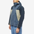 Goldwin Men's Pertex Shield Air All Weather Jacket in Foggy Grey/Ink Navy/Oak Beige