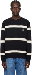 JW Anderson Black Striped Sweatshirt
