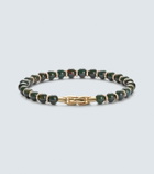 David Yurman Spiritual 18kt gold bracelet with bloodstones and diamonds