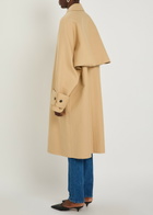 Another Tomorrow Cotton Coat Khaki