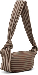 ISSEY MIYAKE Gray June Linear Knit 56 Bag