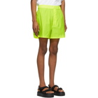 Acne Studios Yellow Ripstop Neon Shorts