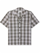 CDLP - Convertible-Collar Checked TENCEL™ Lyocell Poplin Pyjama Shirt - White