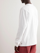 Nike - Premium Essentials Logo-Embroidered Cotton-Jersey T-Shirt - White