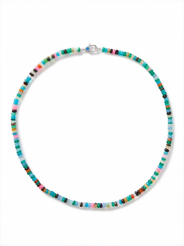 Photo: POLITE WORLDWIDE® - Sterling Silver Opal Beaded Necklace