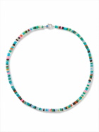 POLITE WORLDWIDE® - Sterling Silver Opal Beaded Necklace