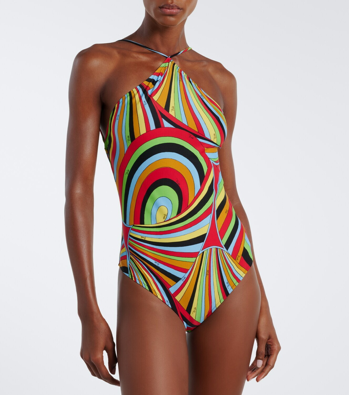 Pucci Iride halterneck swimsuit