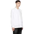 Issey Miyake Men White Crush Shirt