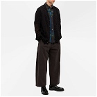 Loewe Men's Short Sleeve Check Shirt in Dark Grey/Blue