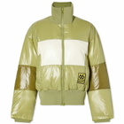 66° North Women's x GANNI Askja Down Bomber Jacket in Green Salvia