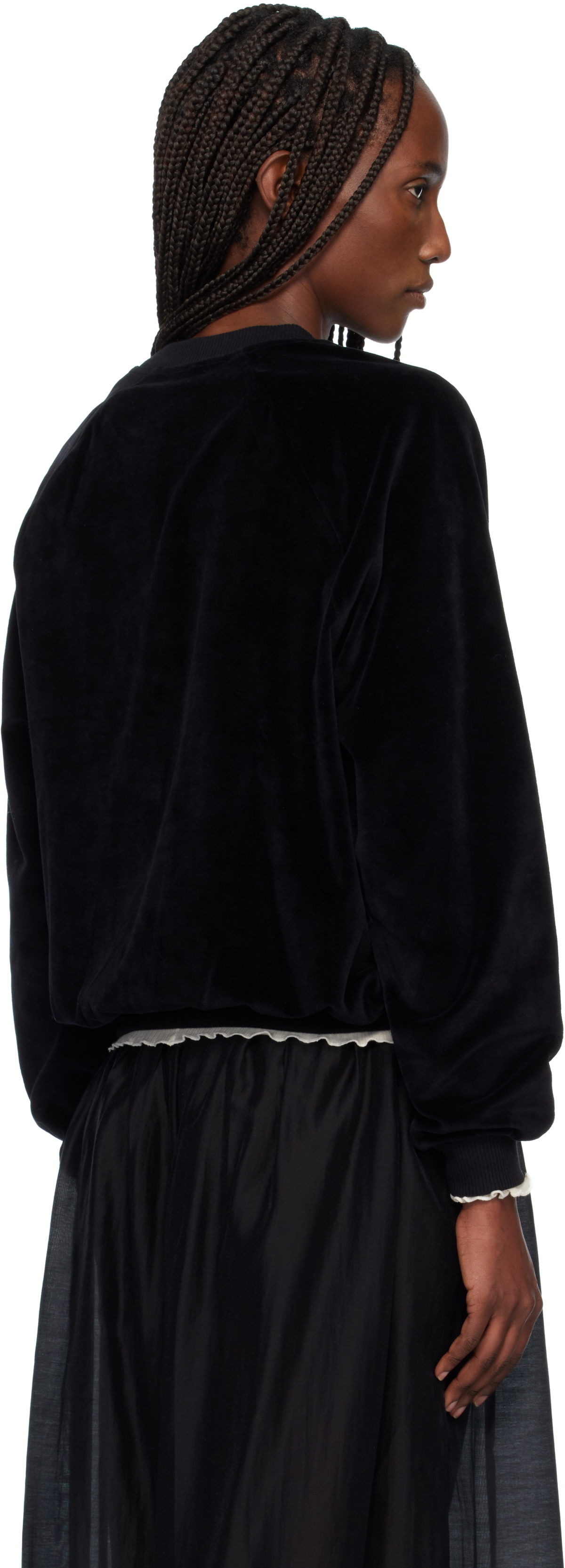 Baserange Black Rim Raglan Sweatshirt