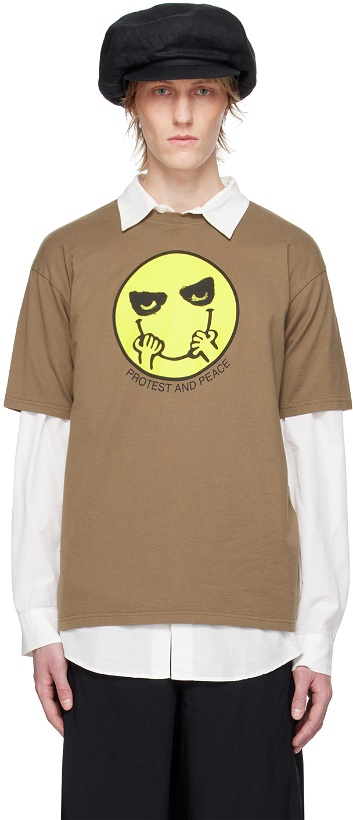 Photo: UNDERCOVER Brown Graphic T-Shirt