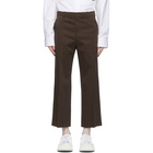 System Brown Cotton Trousers