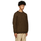 BEAMS PLUS Brown Popcorn Sweater