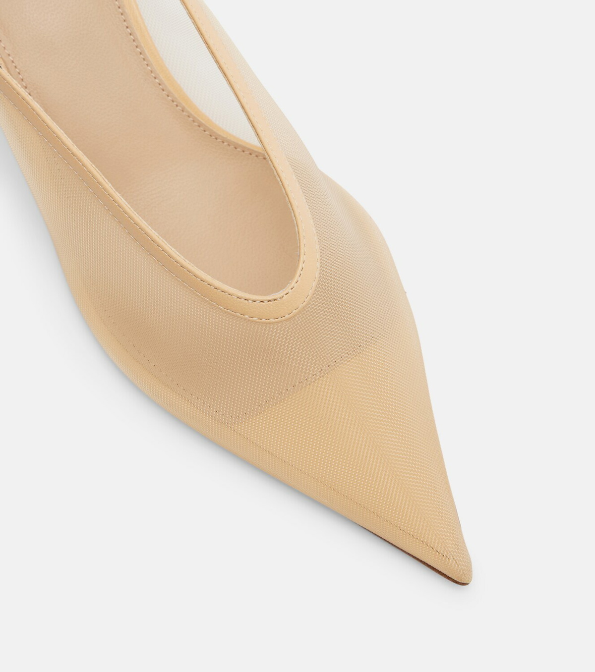 Le Monde Béryl Venetian leather-trimmed mules