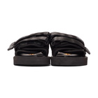 Suicoke Black Suede MOTO-VS Sandals