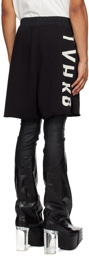 Rick Owens SSENSE Exclusive Black KEMBRA PFAHLER Edition Trucker Shorts